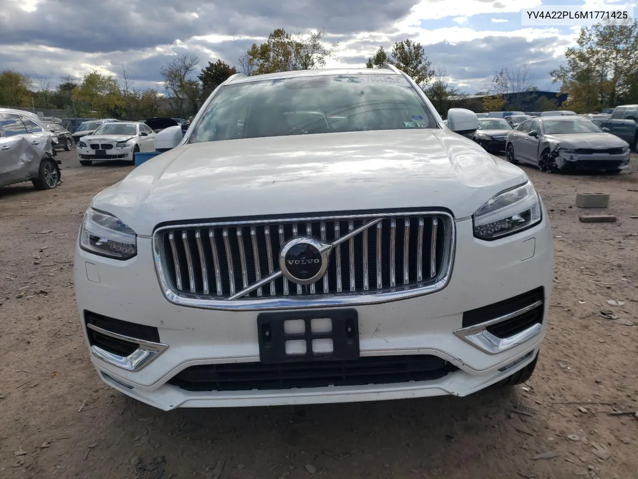 2021 Volvo Xc90 T6 Inscription VIN: YV4A22PL6M1771425 Lot: 76044504