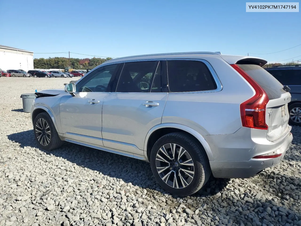 2021 Volvo Xc90 T5 Momentum VIN: YV4102PK7M1747194 Lot: 76447264