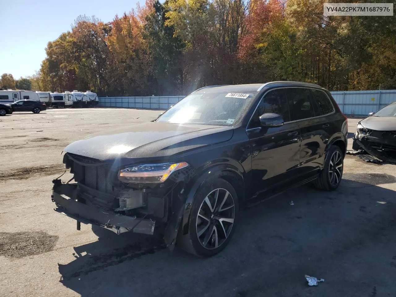 2021 Volvo Xc90 T6 Momentum VIN: YV4A22PK7M1687976 Lot: 76611954