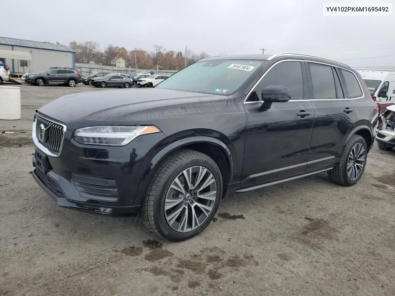 2021 Volvo Xc90 T5 Momentum VIN: YV4102PK6M1695492 Lot: 79187904