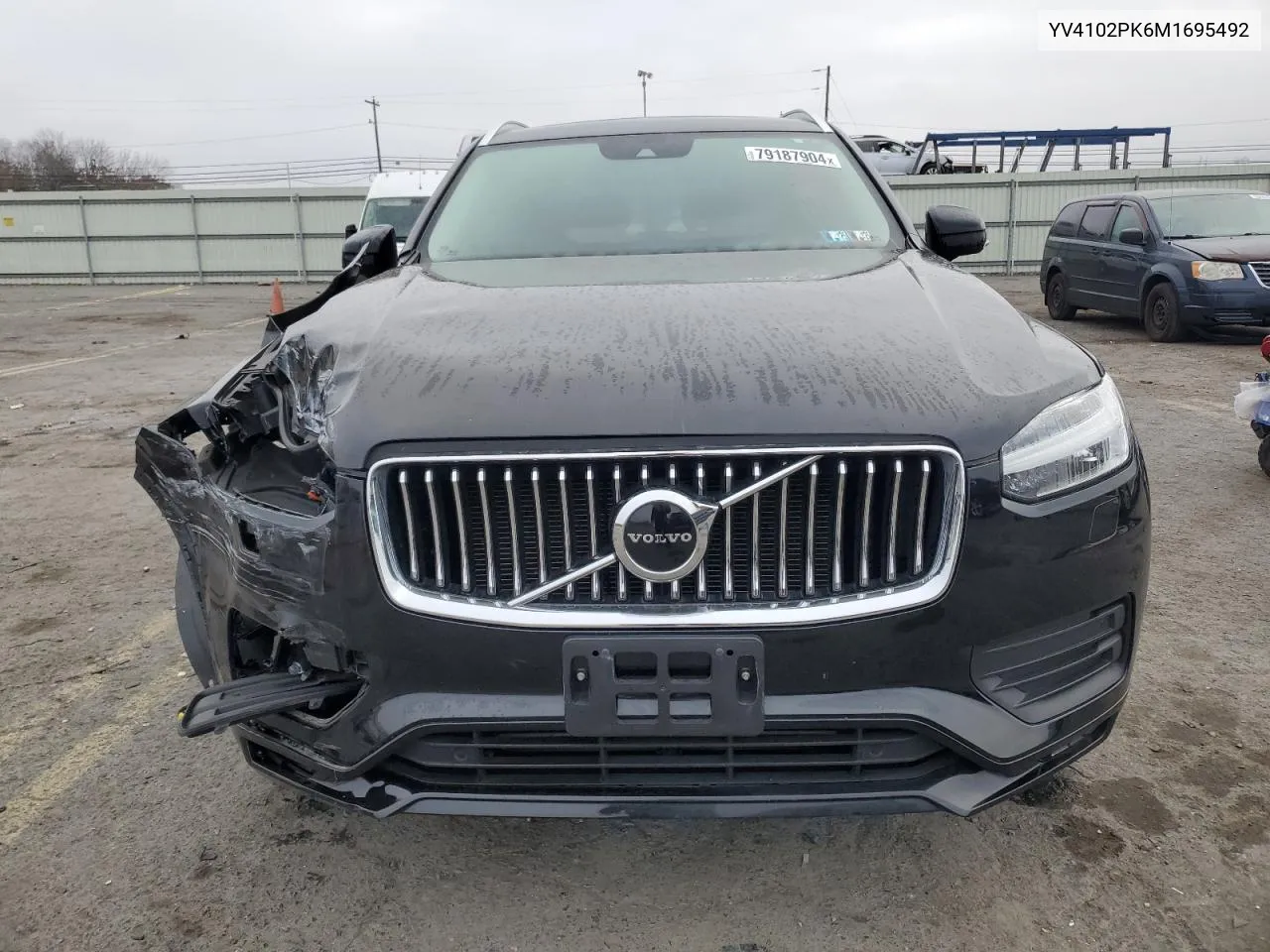 2021 Volvo Xc90 T5 Momentum VIN: YV4102PK6M1695492 Lot: 79187904