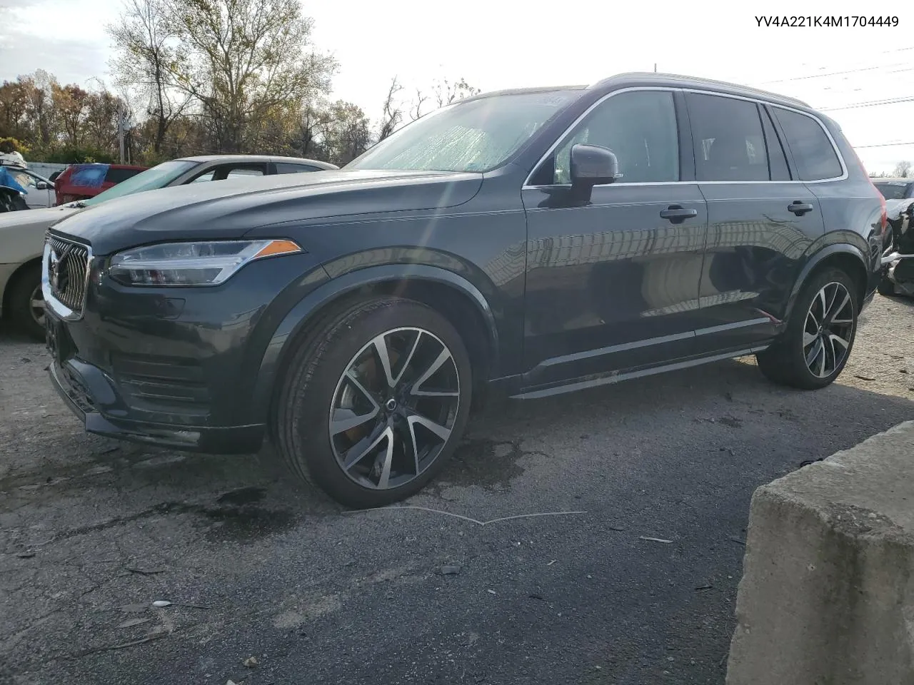 2021 Volvo Xc90 T6 Momentum VIN: YV4A221K4M1704449 Lot: 80395884