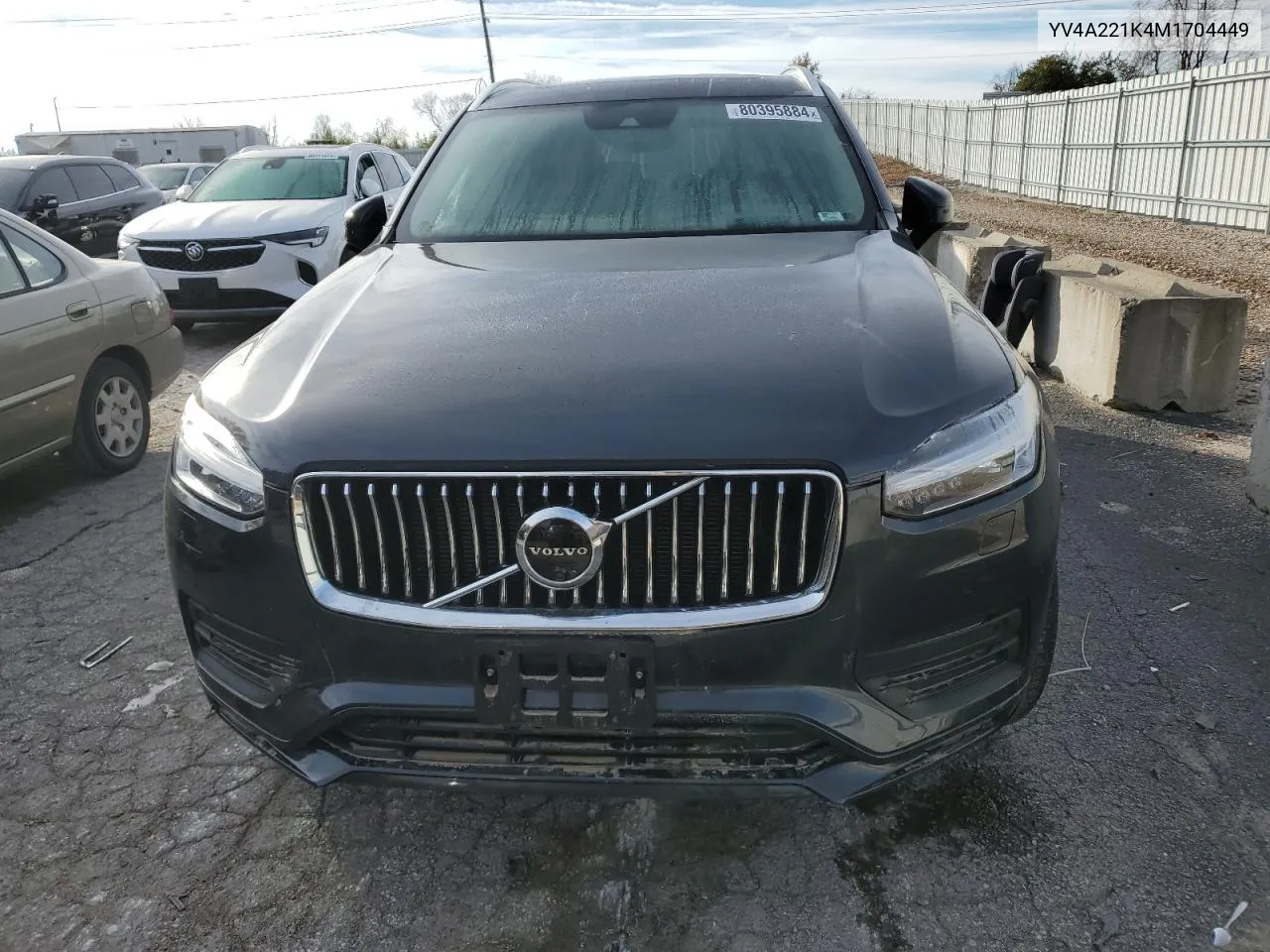 2021 Volvo Xc90 T6 Momentum VIN: YV4A221K4M1704449 Lot: 80395884