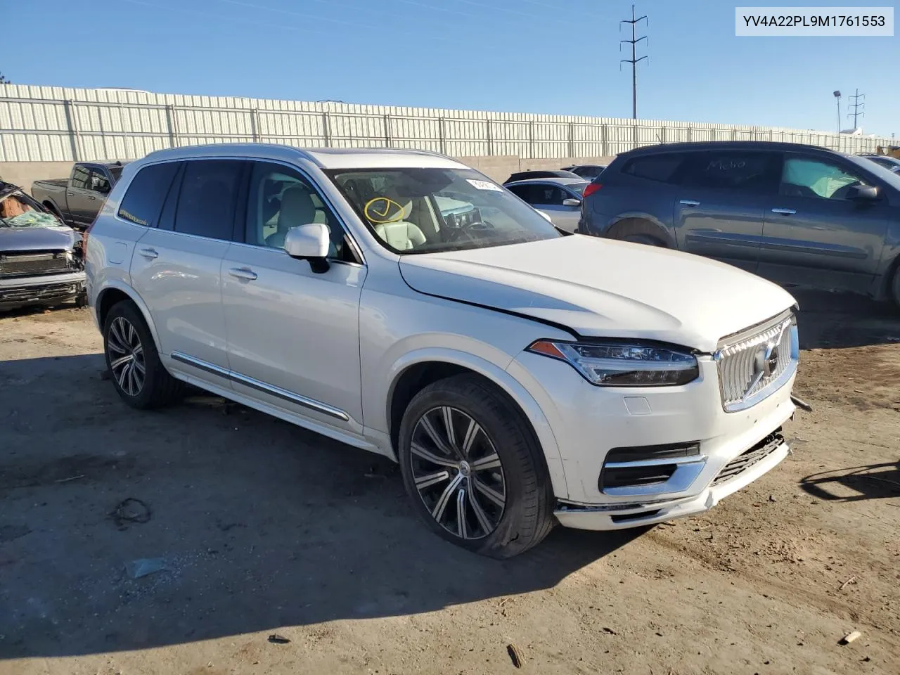 2021 Volvo Xc90 T6 Inscription VIN: YV4A22PL9M1761553 Lot: 80456734