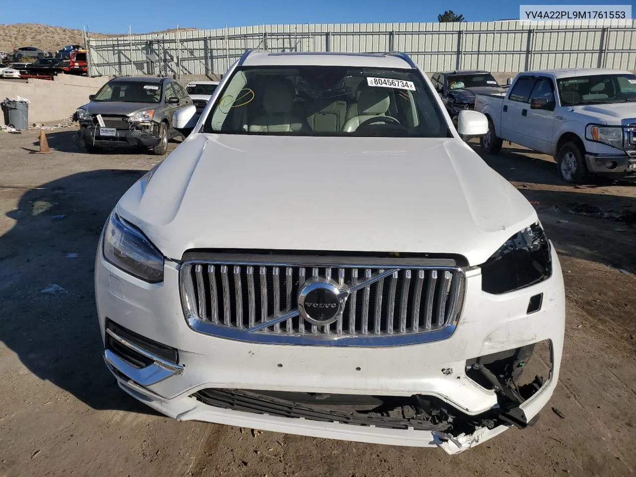 2021 Volvo Xc90 T6 Inscription VIN: YV4A22PL9M1761553 Lot: 80456734