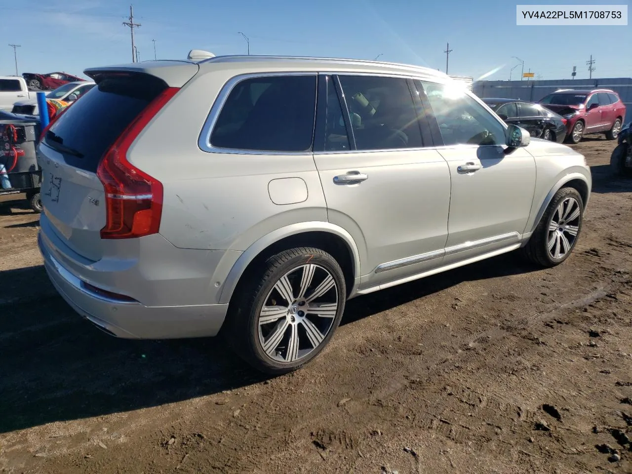 2021 Volvo Xc90 T6 Inscription VIN: YV4A22PL5M1708753 Lot: 80715284