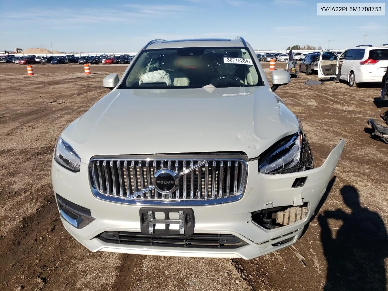 2021 Volvo Xc90 T6 Inscription VIN: YV4A22PL5M1708753 Lot: 80715284