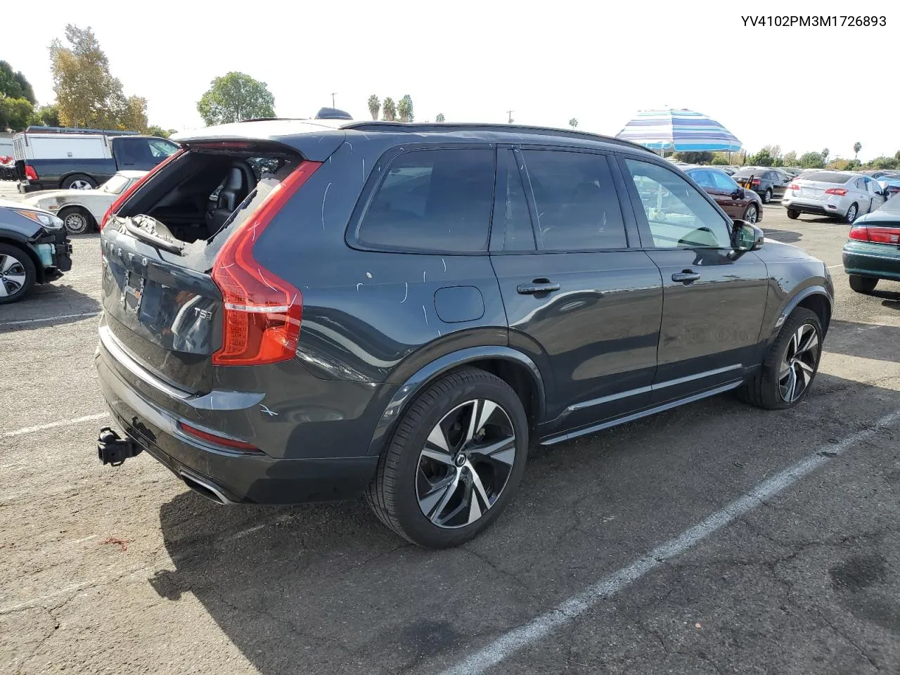 2021 Volvo Xc90 T5 R-Design VIN: YV4102PM3M1726893 Lot: 80729344