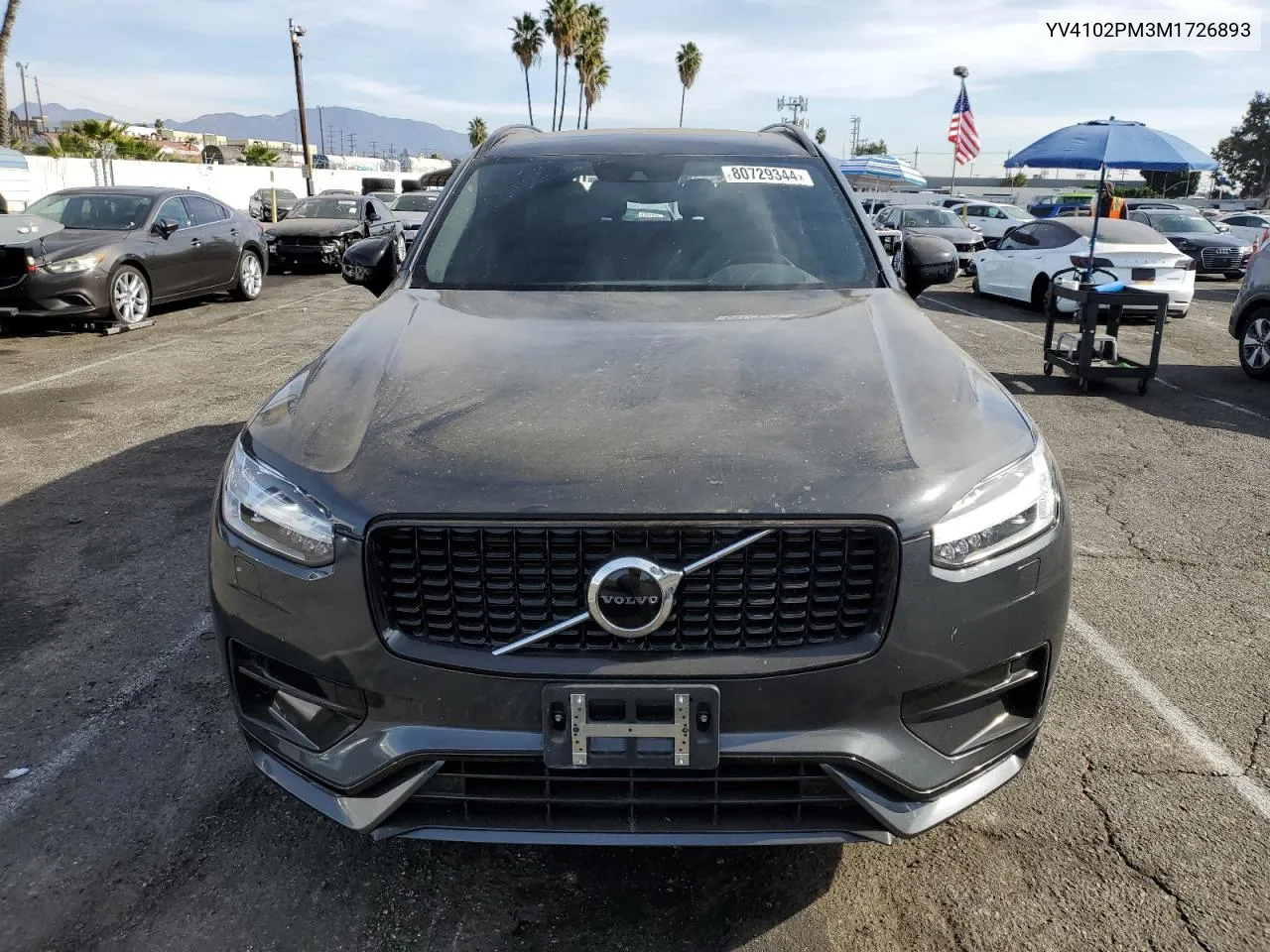 2021 Volvo Xc90 T5 R-Design VIN: YV4102PM3M1726893 Lot: 80729344