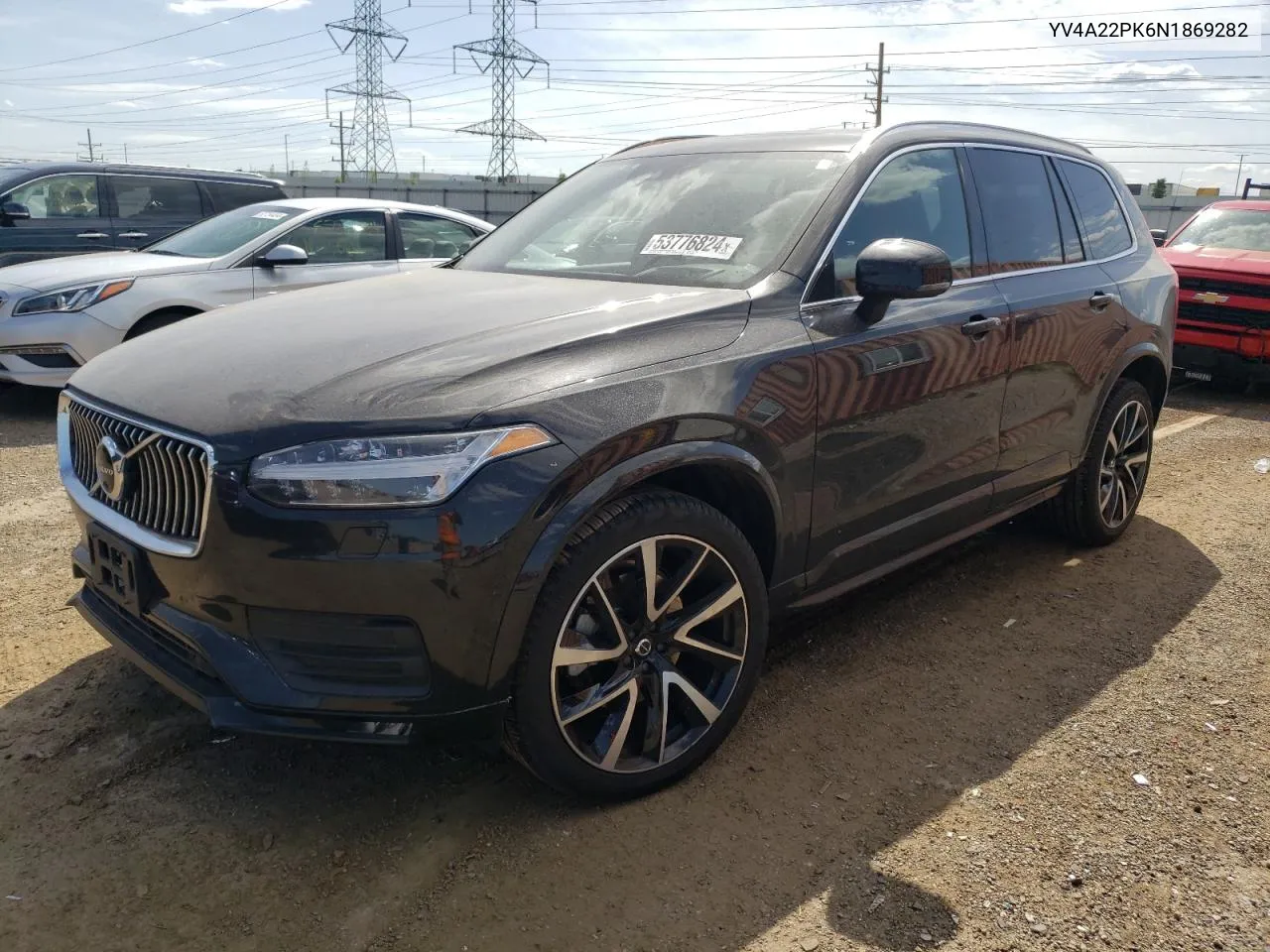 2022 Volvo Xc90 T6 Momentum VIN: YV4A22PK6N1869282 Lot: 53776824