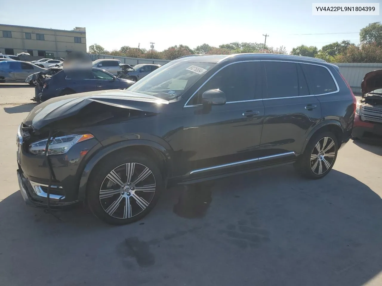 2022 Volvo Xc90 T6 Inscription VIN: YV4A22PL9N1804399 Lot: 69276584