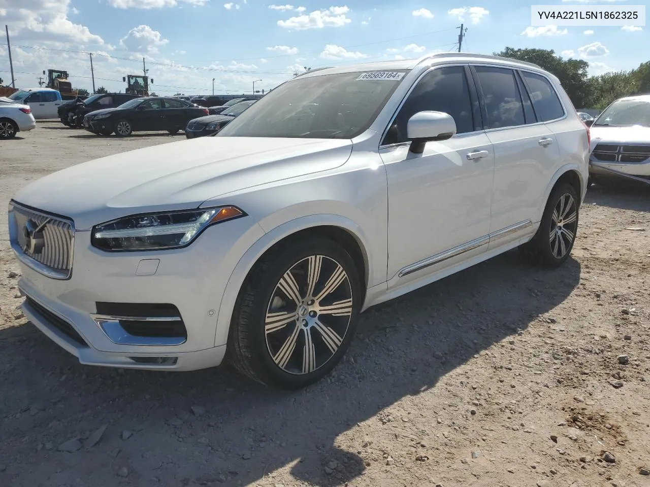 2022 Volvo Xc90 T6 Inscription VIN: YV4A221L5N1862325 Lot: 69569164