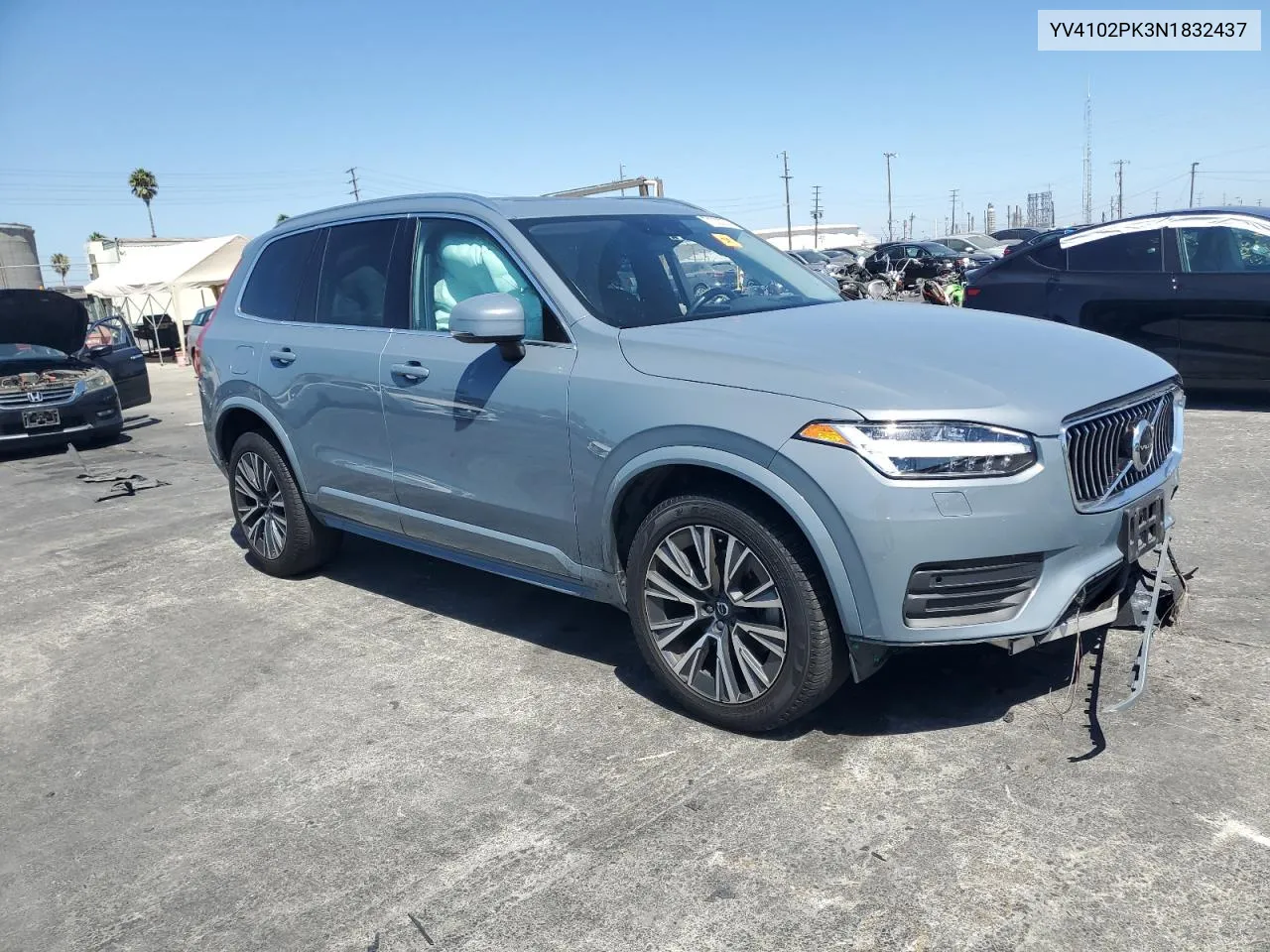 2022 Volvo Xc90 T5 Momentum VIN: YV4102PK3N1832437 Lot: 71002274