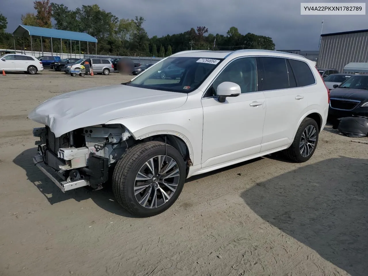 2022 Volvo Xc90 T6 Momentum VIN: YV4A22PKXN1782789 Lot: 71294654