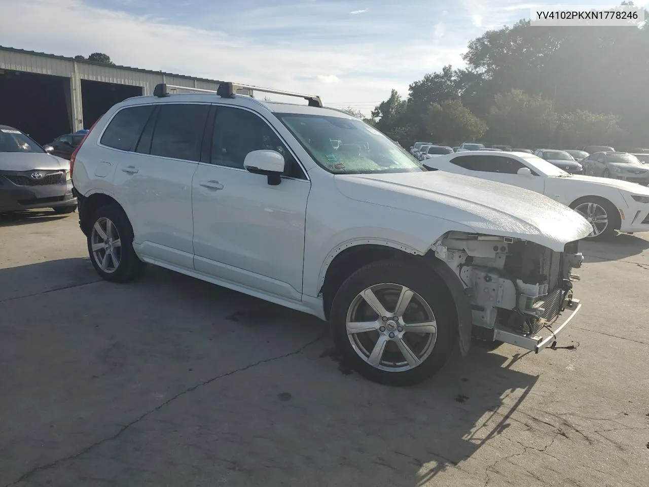 2022 Volvo Xc90 T5 Momentum VIN: YV4102PKXN1778246 Lot: 73576584