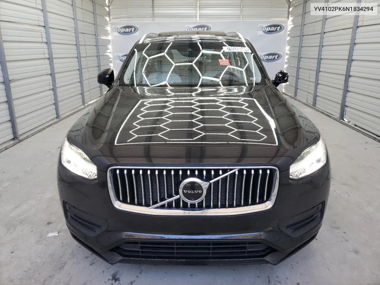 2022 Volvo Xc90 T5 Momentum VIN: YV4102PK6N1834294 Lot: 76528044