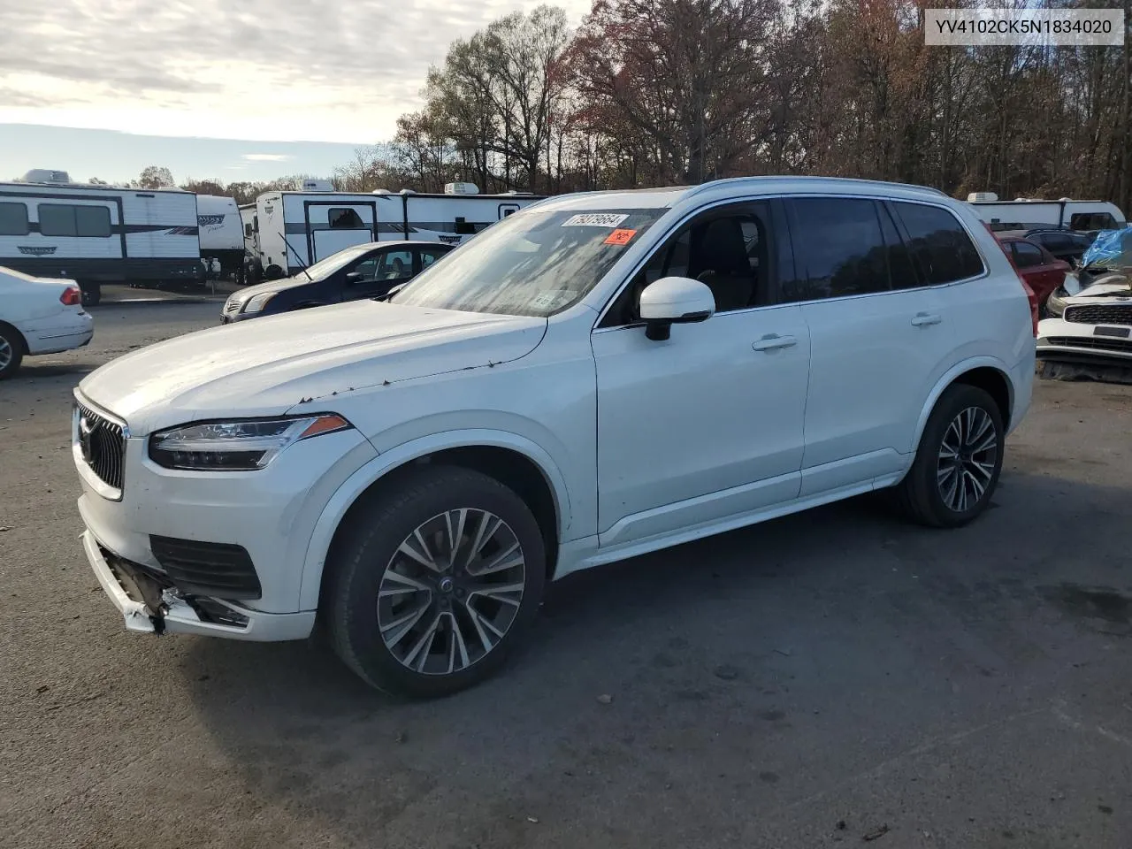 2022 Volvo Xc90 T5 Momentum VIN: YV4102CK5N1834020 Lot: 79379664