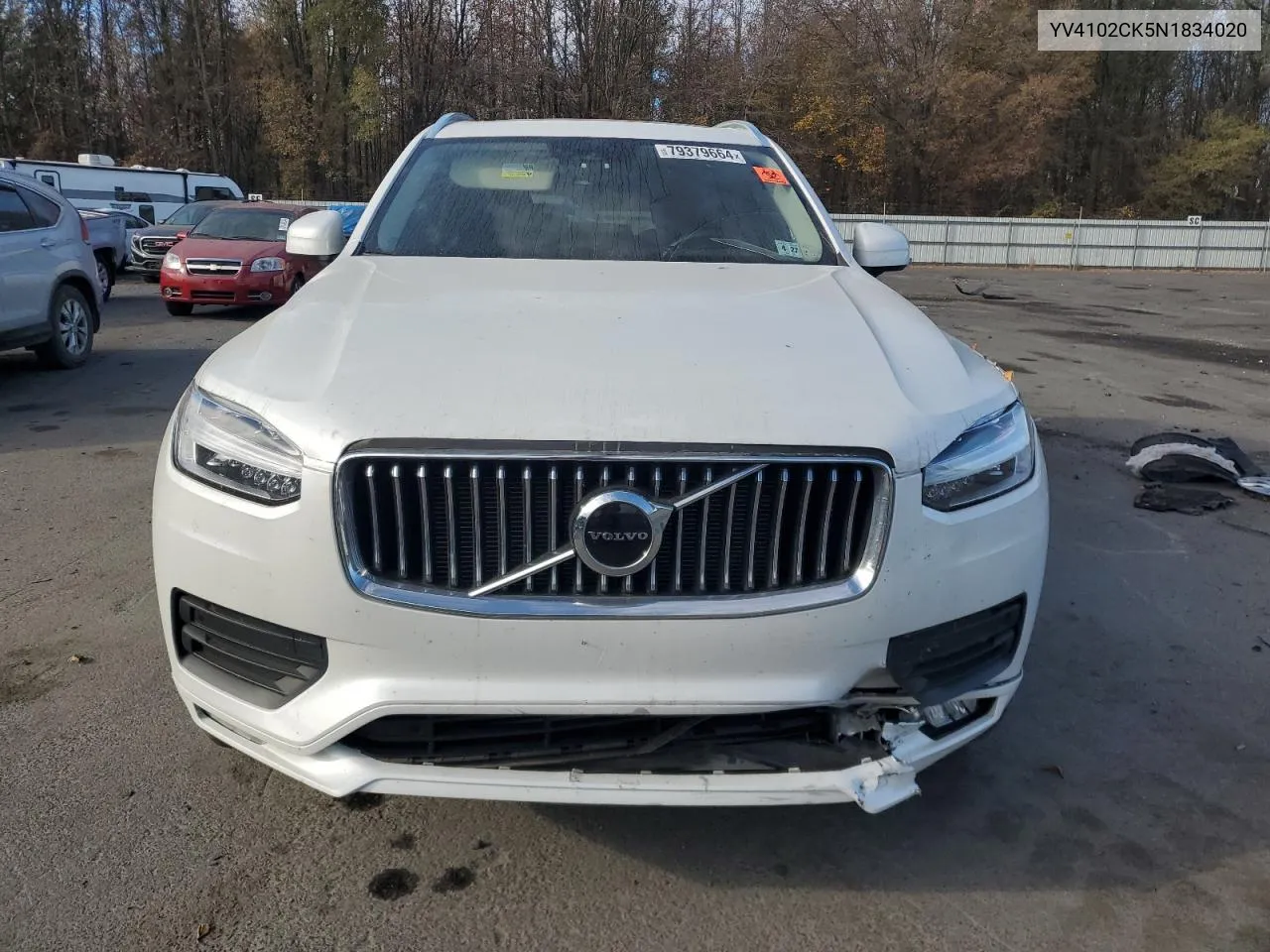 2022 Volvo Xc90 T5 Momentum VIN: YV4102CK5N1834020 Lot: 79379664