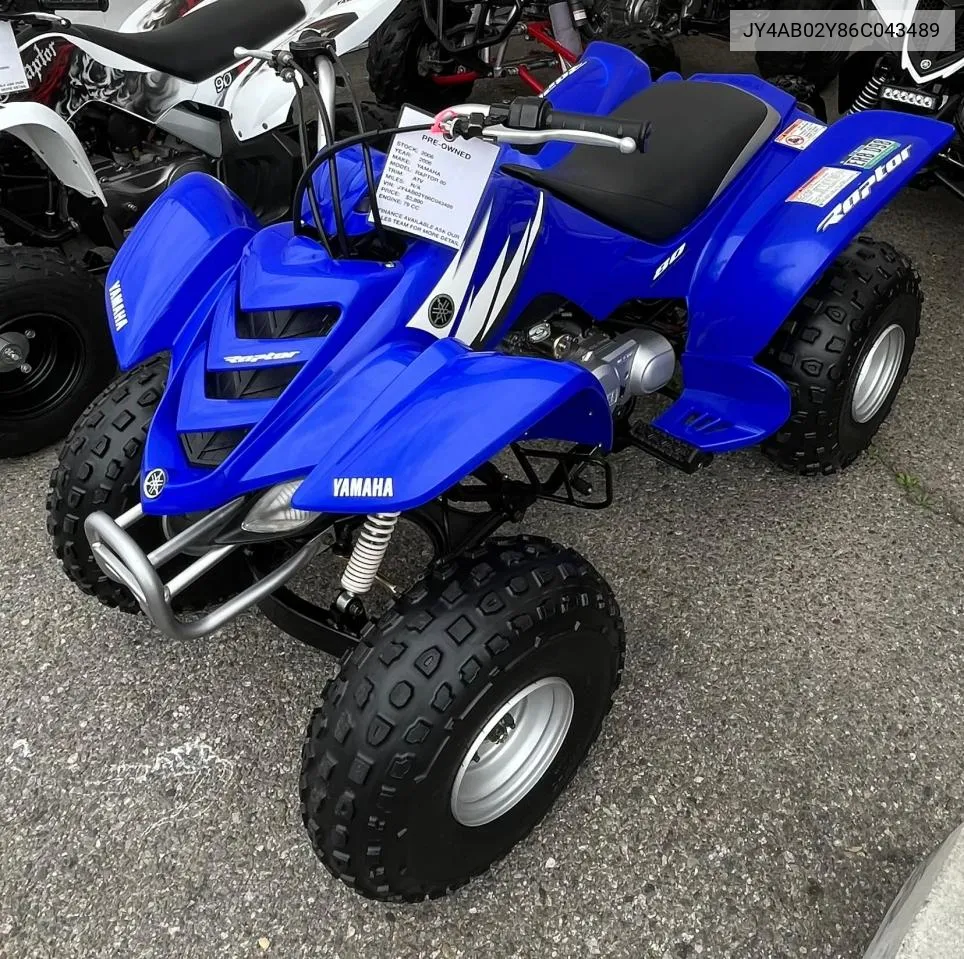 2006 Yamaha Yfm80 R VIN: JY4AB02Y86C043489 Lot: 76422124