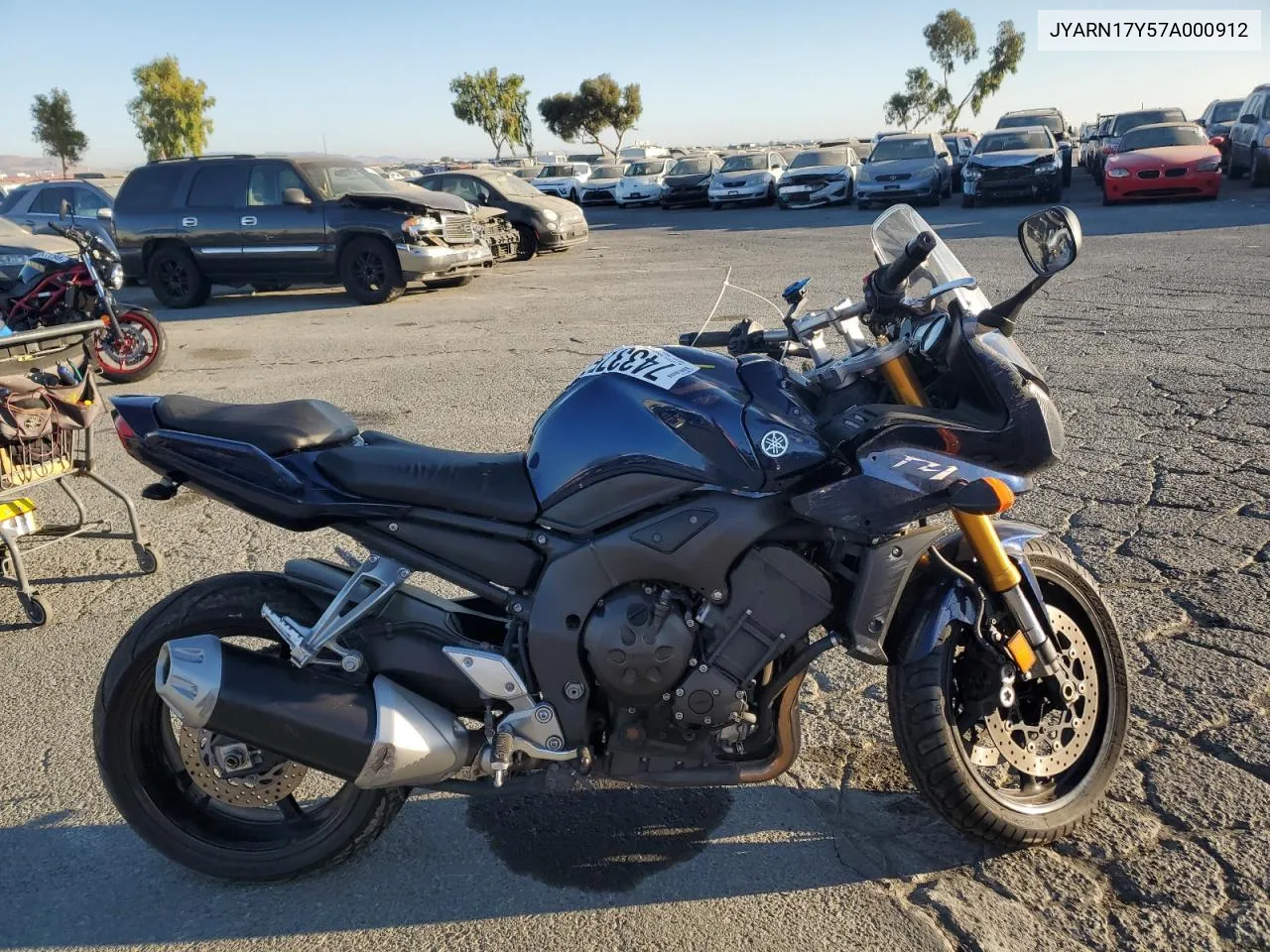 2007 Yamaha Fz1 S VIN: JYARN17Y57A000912 Lot: 74337504