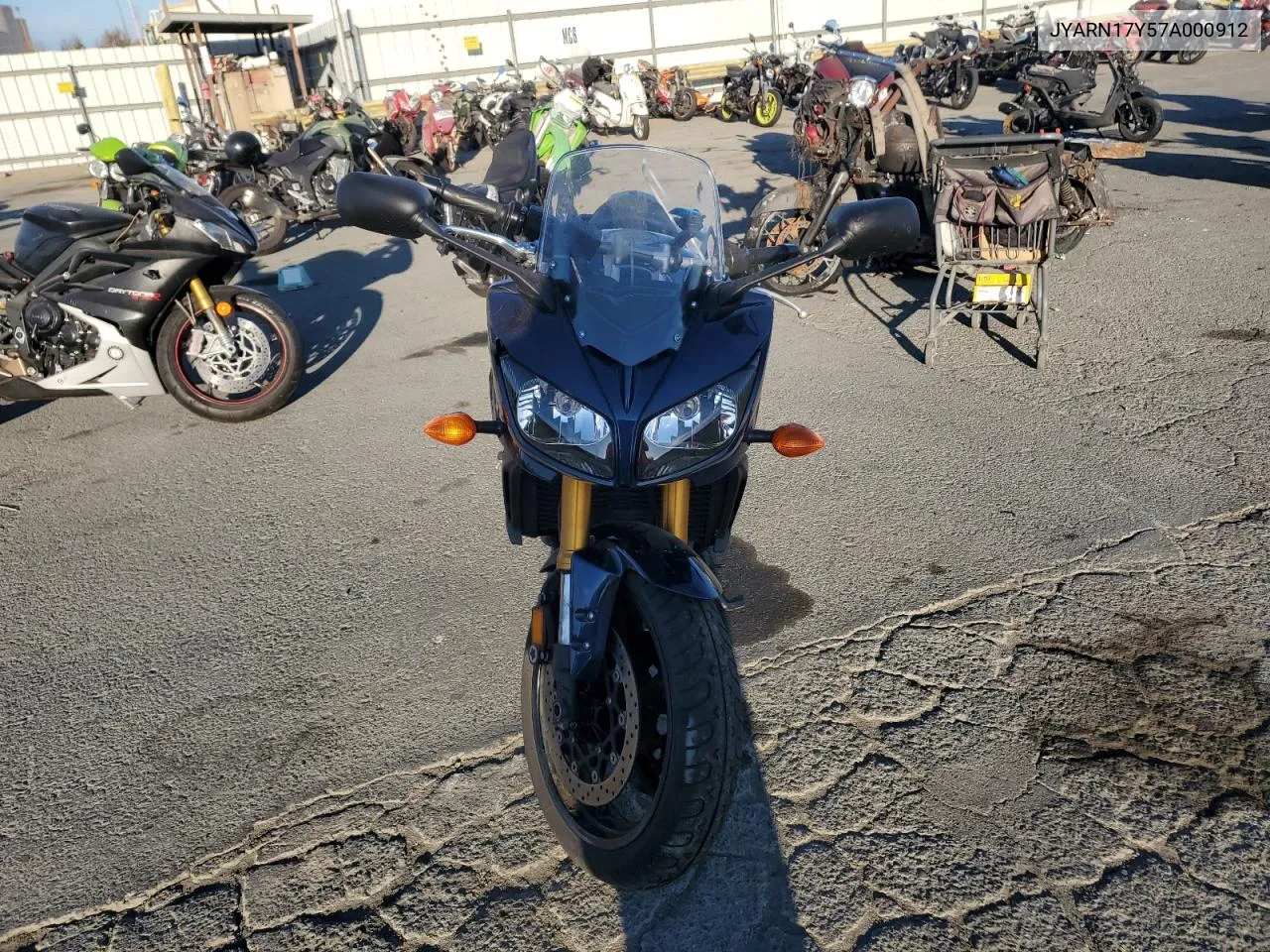 2007 Yamaha Fz1 S VIN: JYARN17Y57A000912 Lot: 74337504