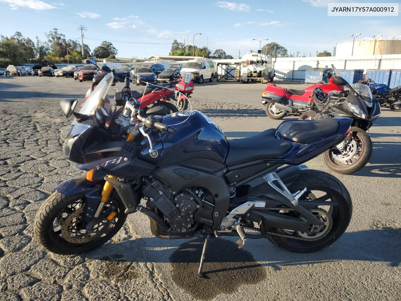 2007 Yamaha Fz1 S VIN: JYARN17Y57A000912 Lot: 74337504