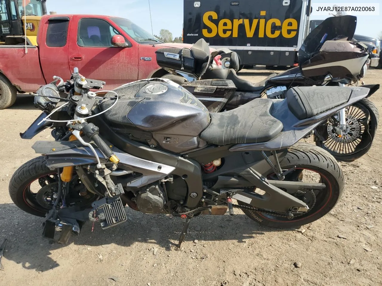 2007 Yamaha Yzfr6 L VIN: JYARJ12E87A020063 Lot: 74980194