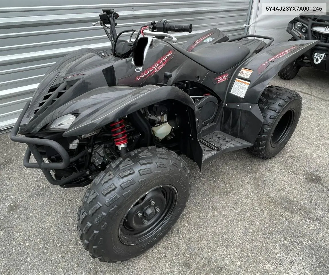 2007 Yamaha Yfm450 Fas VIN: 5Y4AJ23YX7A001246 Lot: 76422024