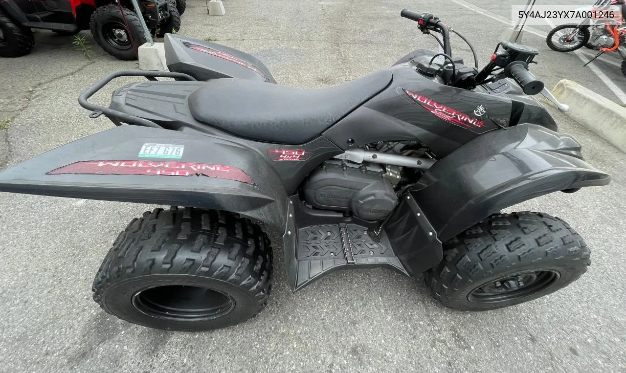 2007 Yamaha Yfm450 Fas VIN: 5Y4AJ23YX7A001246 Lot: 76422024