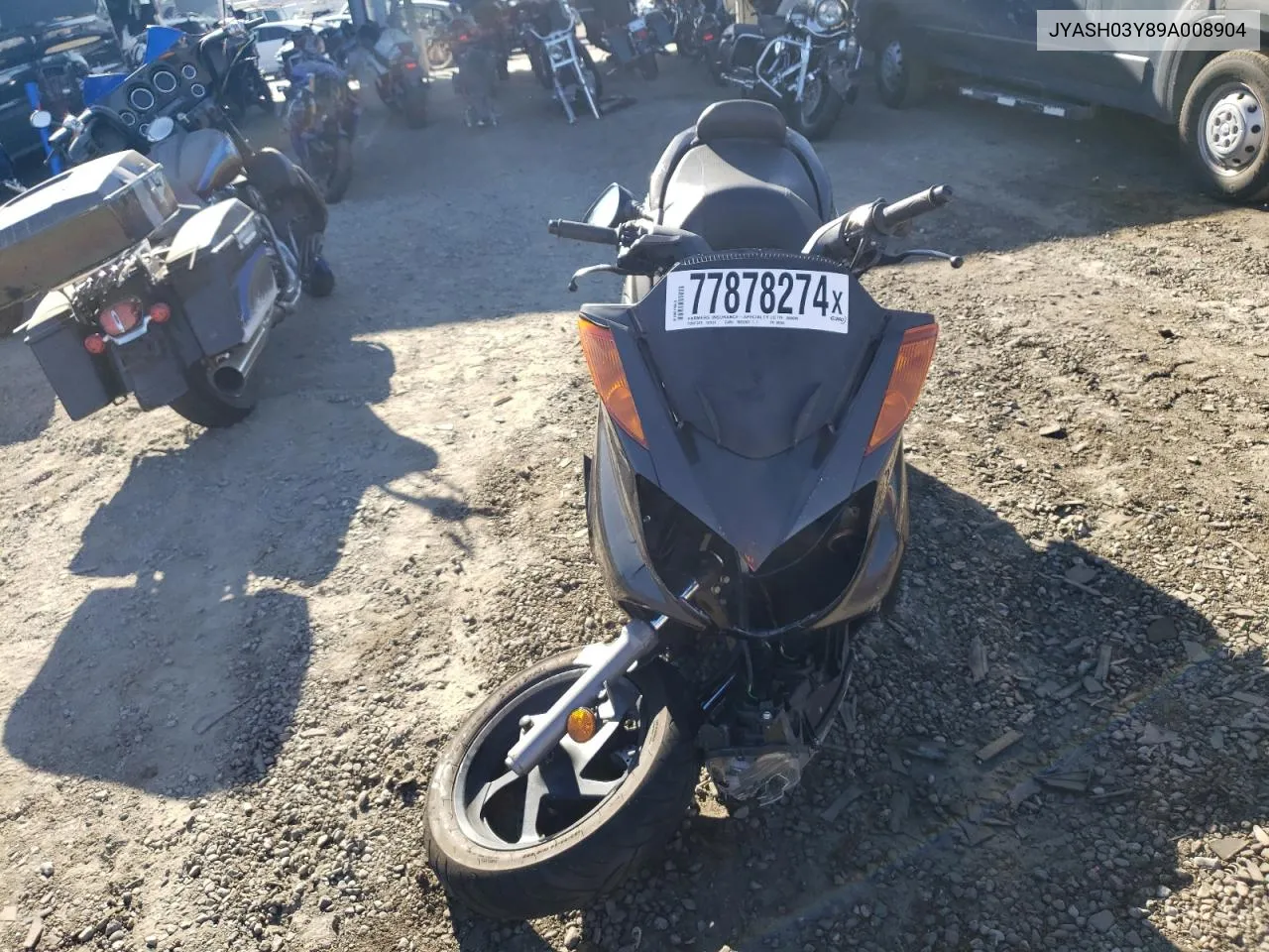 2009 Yamaha Yp400 VIN: JYASH03Y89A008904 Lot: 77878274