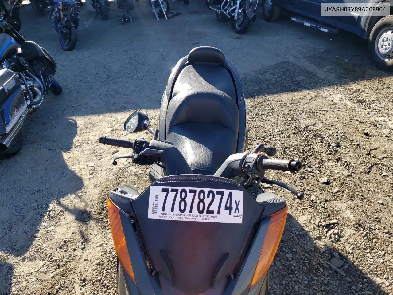 2009 Yamaha Yp400 VIN: JYASH03Y89A008904 Lot: 77878274