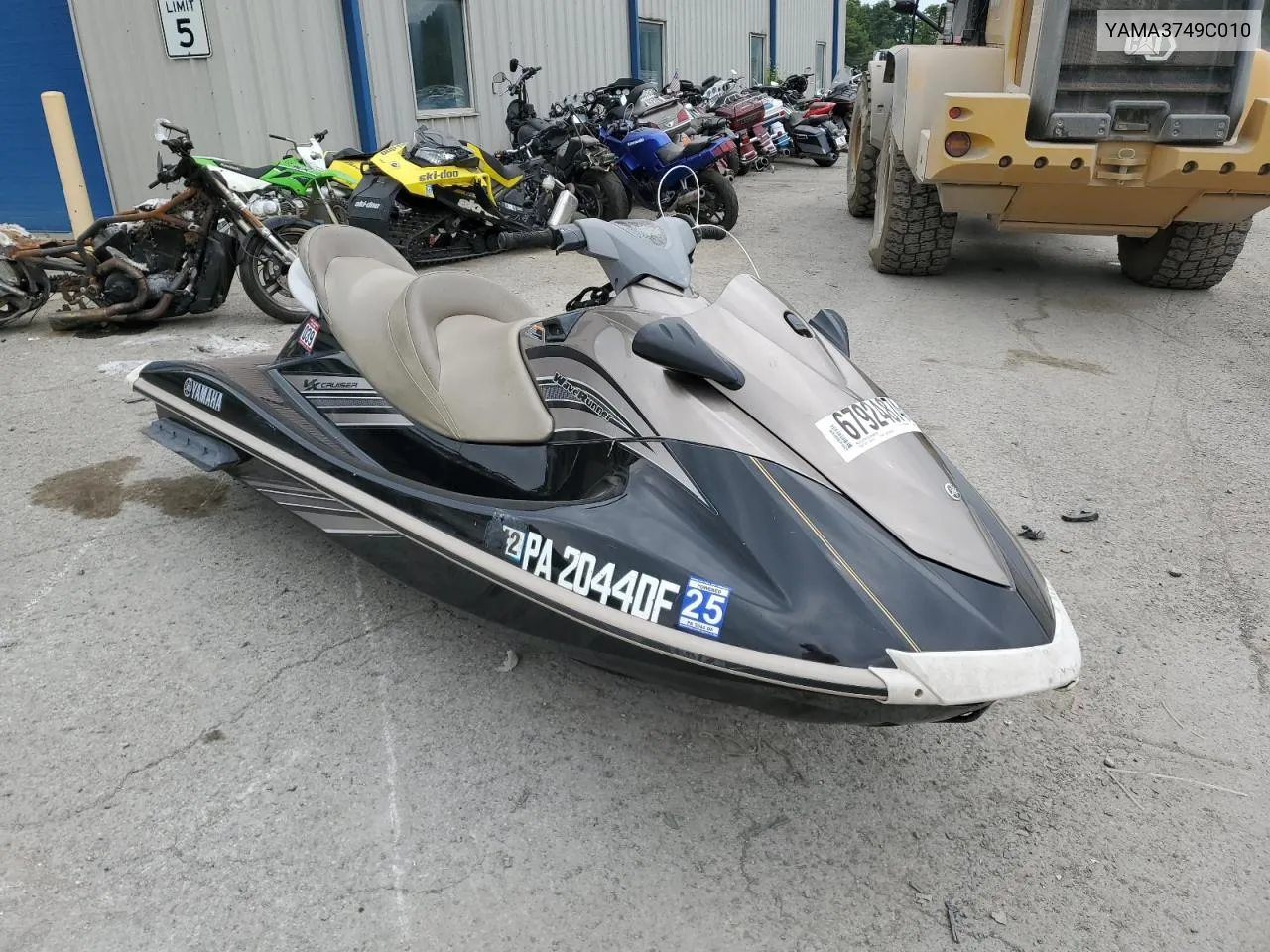 2010 Yamaha Vx110 VIN: YAMA3749C010 Lot: 67924874