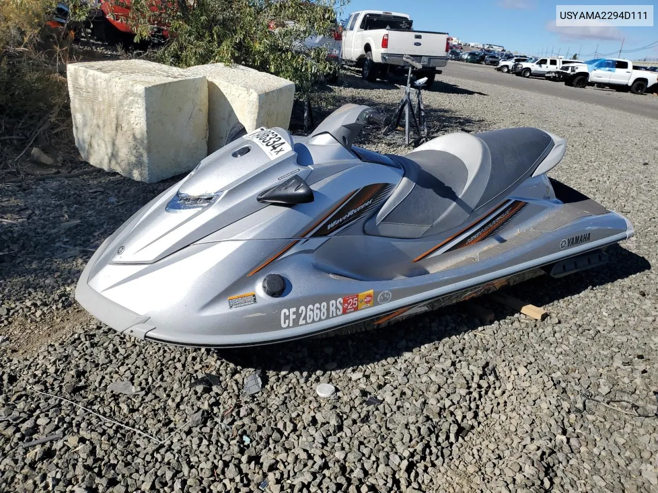 2011 Yamaha Vxr VIN: USYAMA2294D111 Lot: 75486334