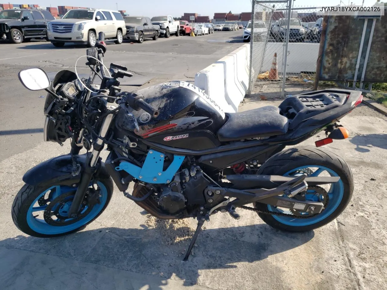 2012 Yamaha Fz6 Rc VIN: JYARJ18YXCA002126 Lot: 74145664