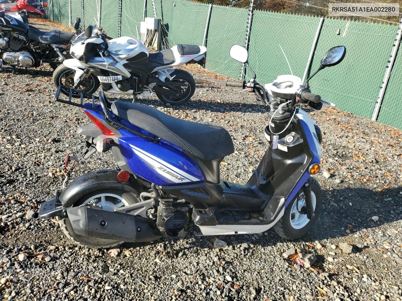 2014 Yamaha Yw50 Fx VIN: RKRSA51A1EA002280 Lot: 79834854