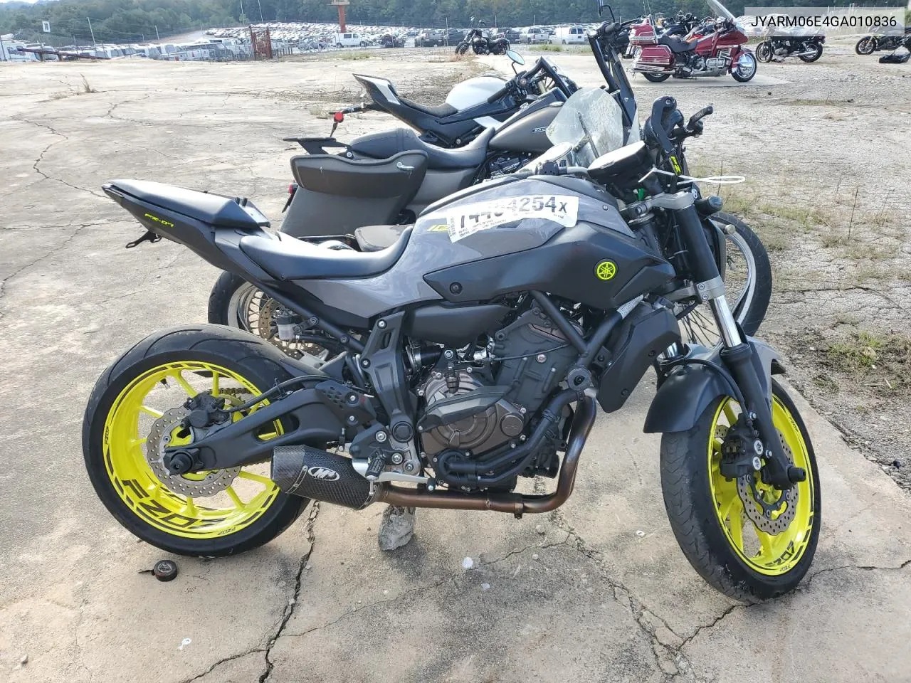 2016 Yamaha Fz07 VIN: JYARM06E4GA010836 Lot: 74454254