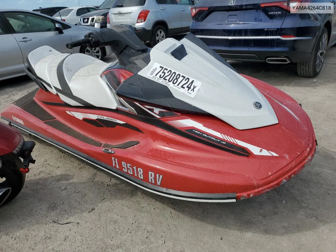 2018 Yamaha Waverunner VIN: YAMA4264C818 Lot: 75208724