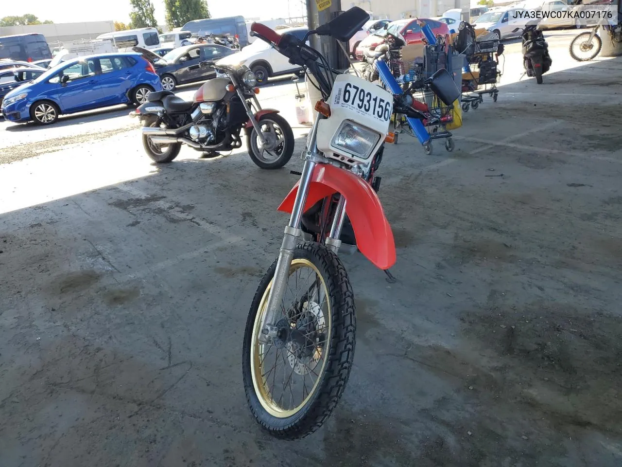 1989 Yamaha Xt600 VIN: JYA3EWC07KA007176 Lot: 67931564