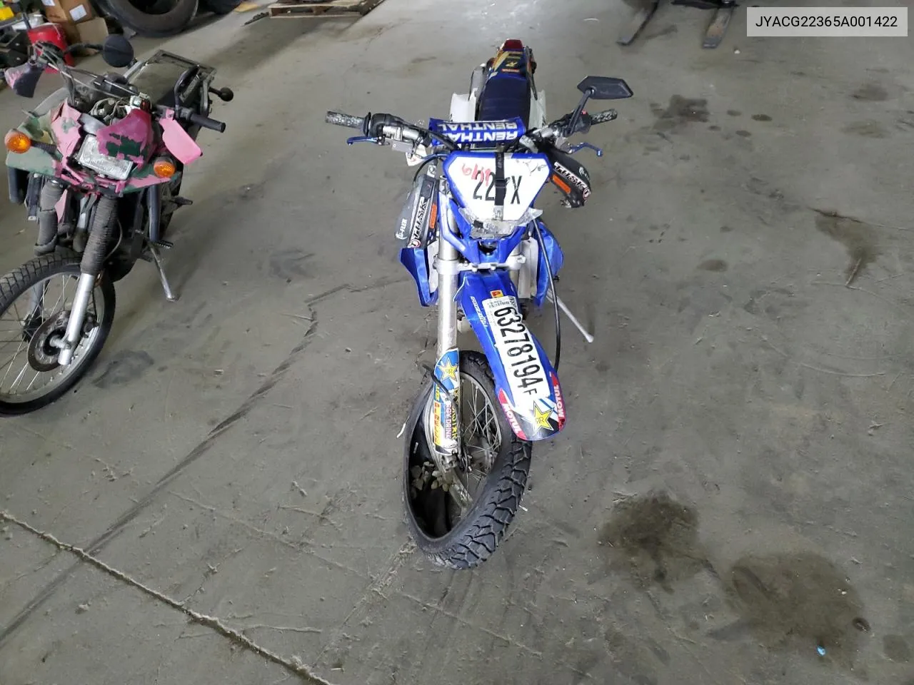 2005 Yamaha Wr250 F VIN: JYACG22365A001422 Lot: 63278194