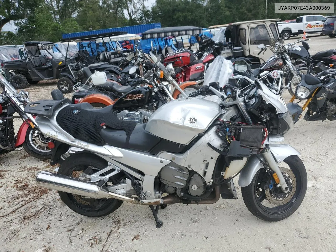 2003 Yamaha Fjr1300 VIN: JYARP07E43A000369 Lot: 78888294