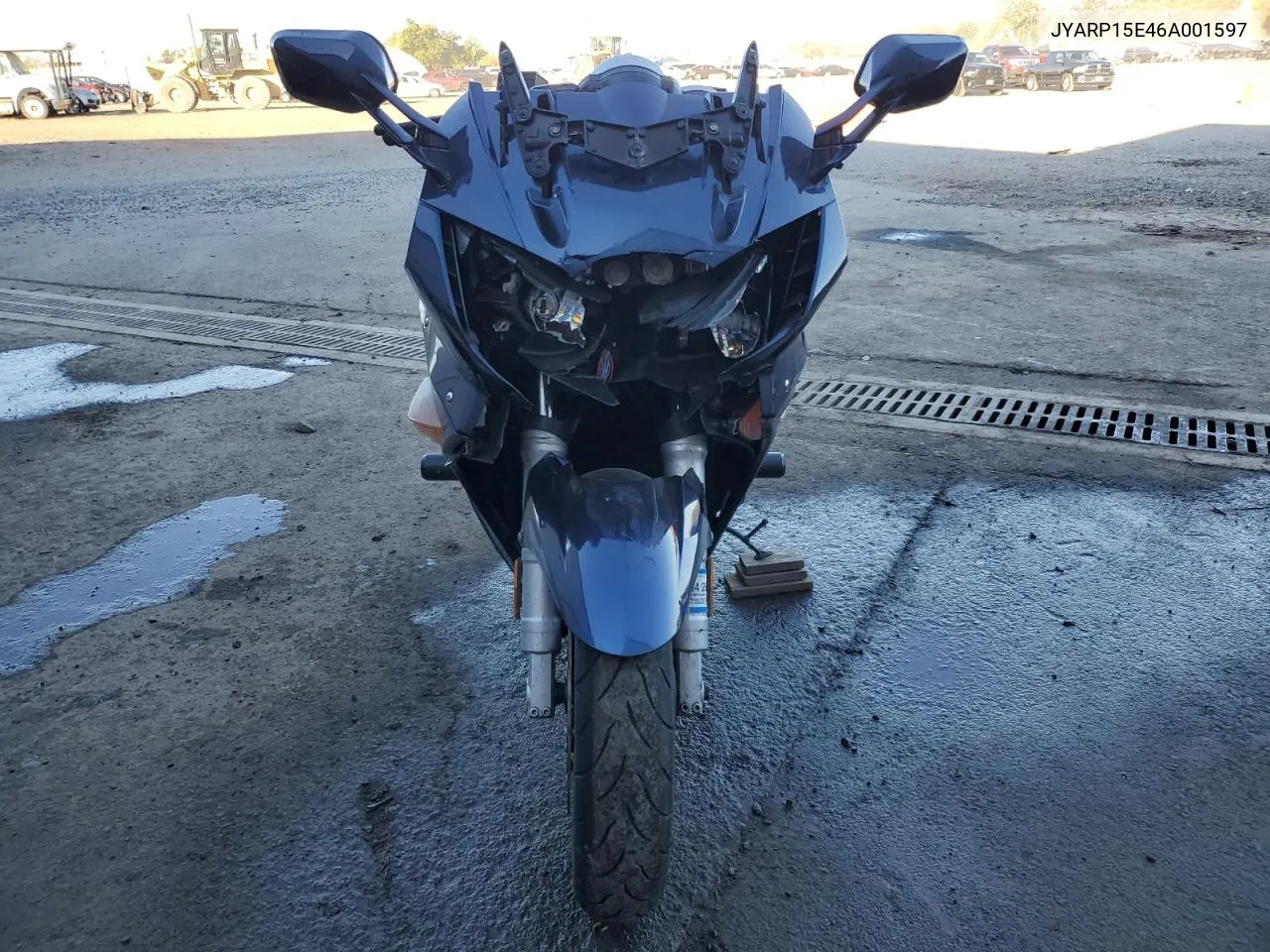 2006 Yamaha Fjr1300 VIN: JYARP15E46A001597 Lot: 75474344