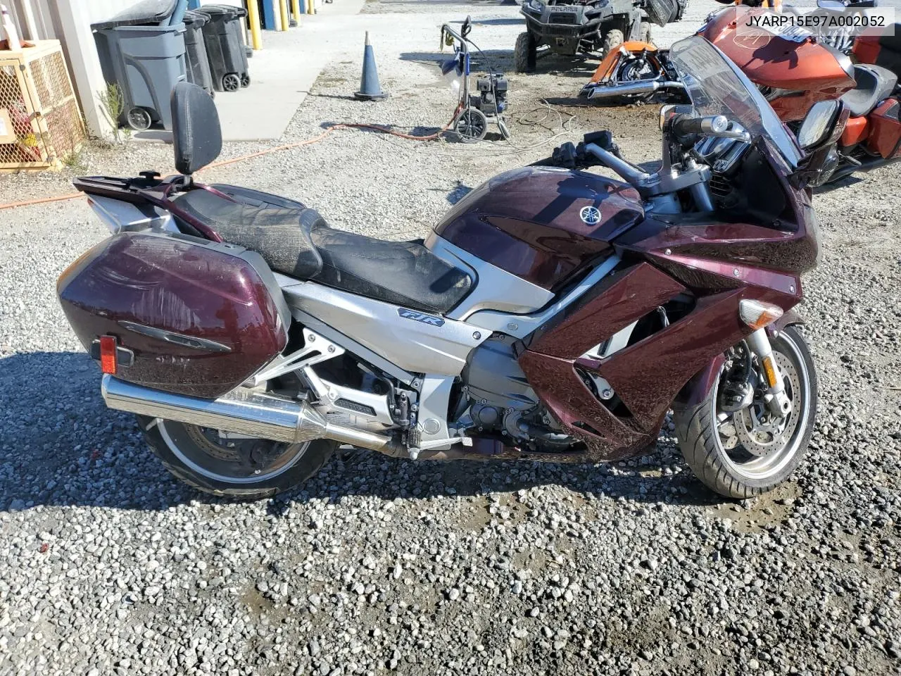 2007 Yamaha Fjr1300 VIN: JYARP15E97A002052 Lot: 75624344