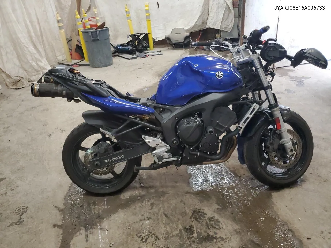 2006 Yamaha Fz6 S VIN: JYARJ08E16A006733 Lot: 70998894