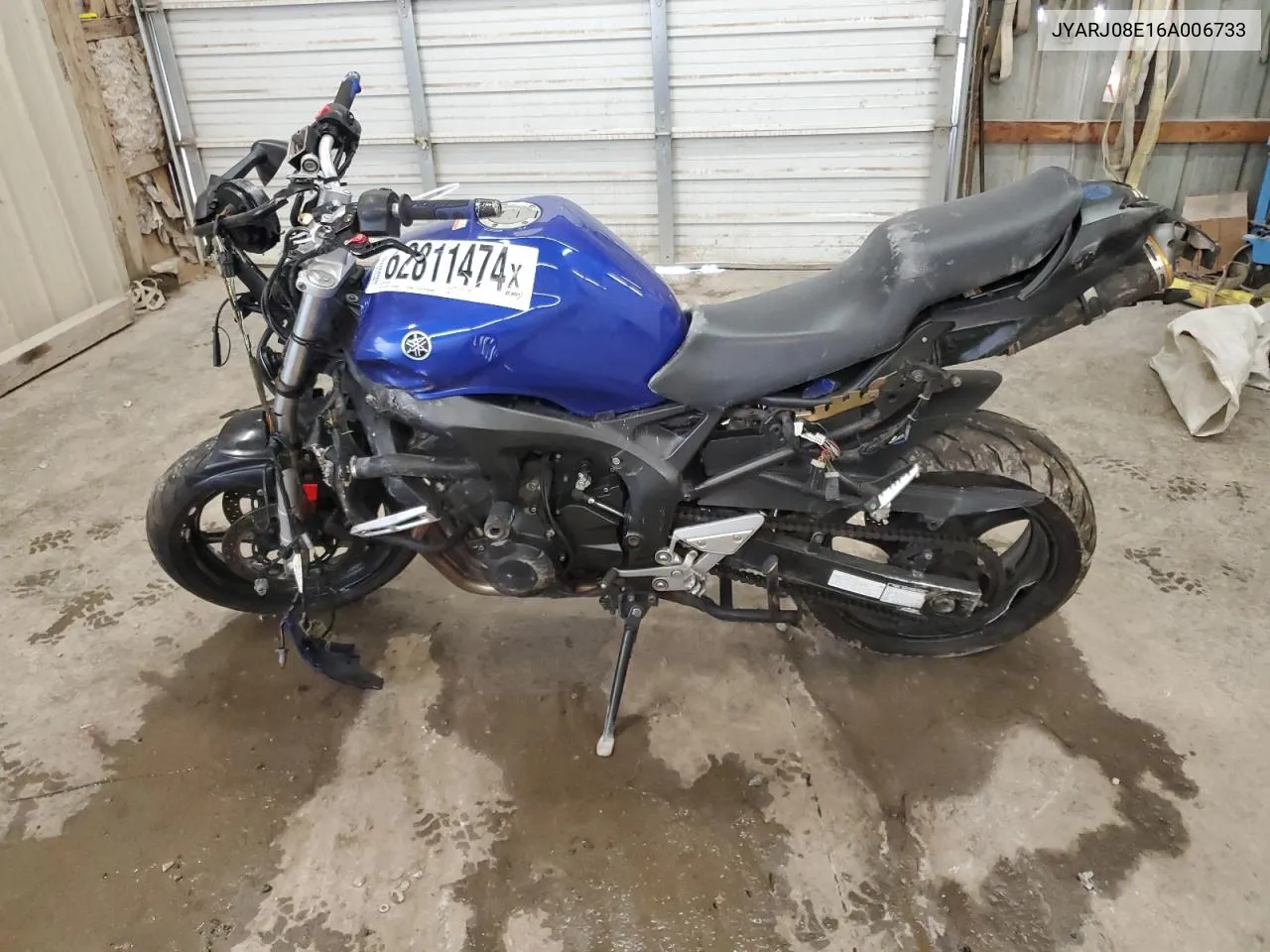 2006 Yamaha Fz6 S VIN: JYARJ08E16A006733 Lot: 70998894