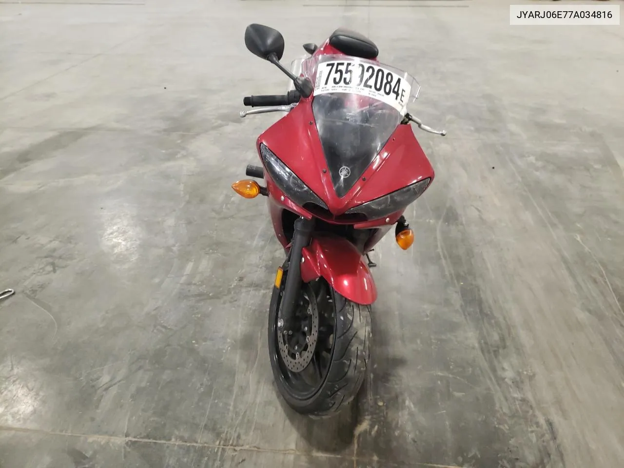 2007 Yamaha Yzfr6 S VIN: JYARJ06E77A034816 Lot: 75592084