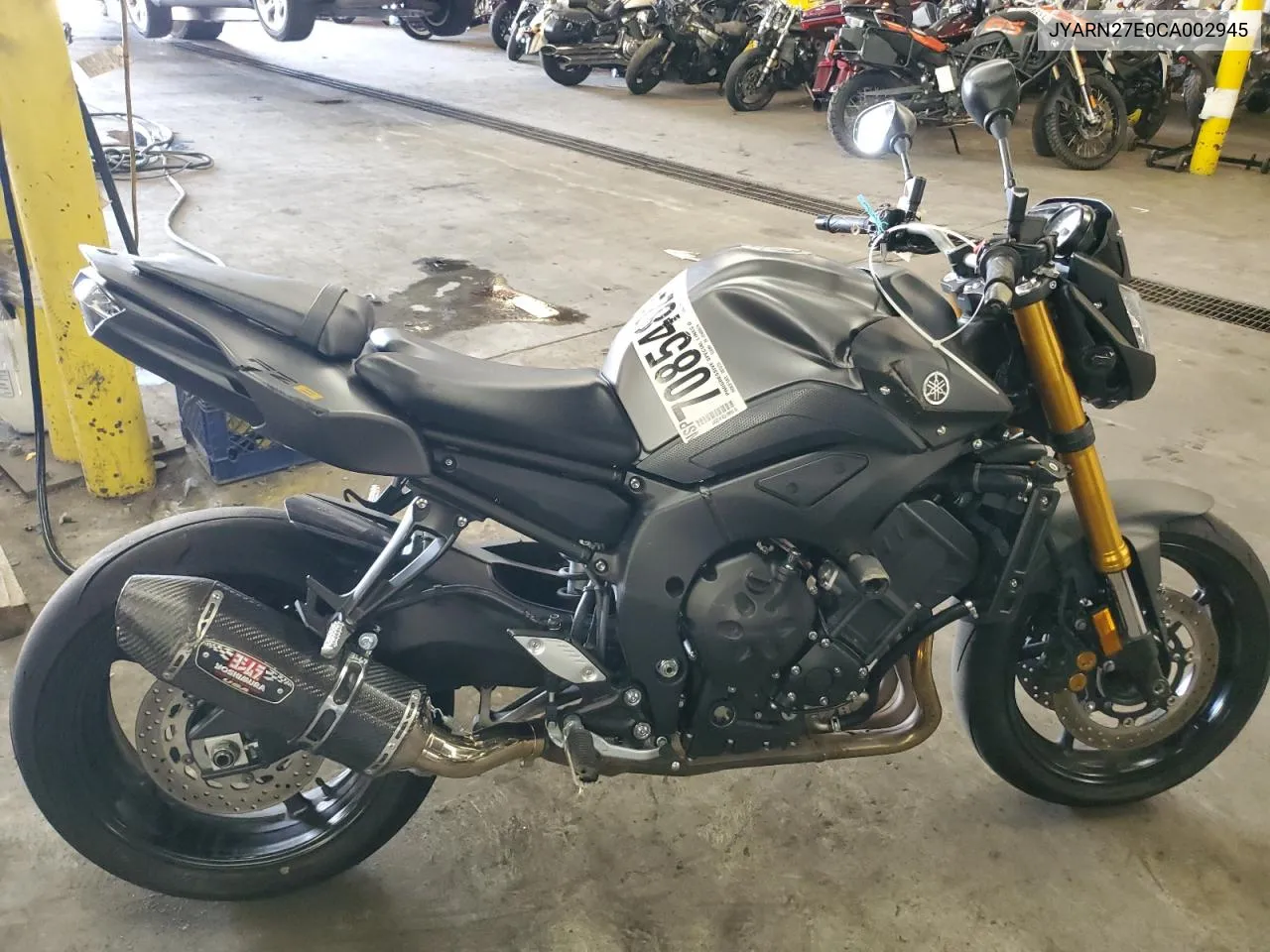 2012 Yamaha Fz8 N VIN: JYARN27E0CA002945 Lot: 70854824