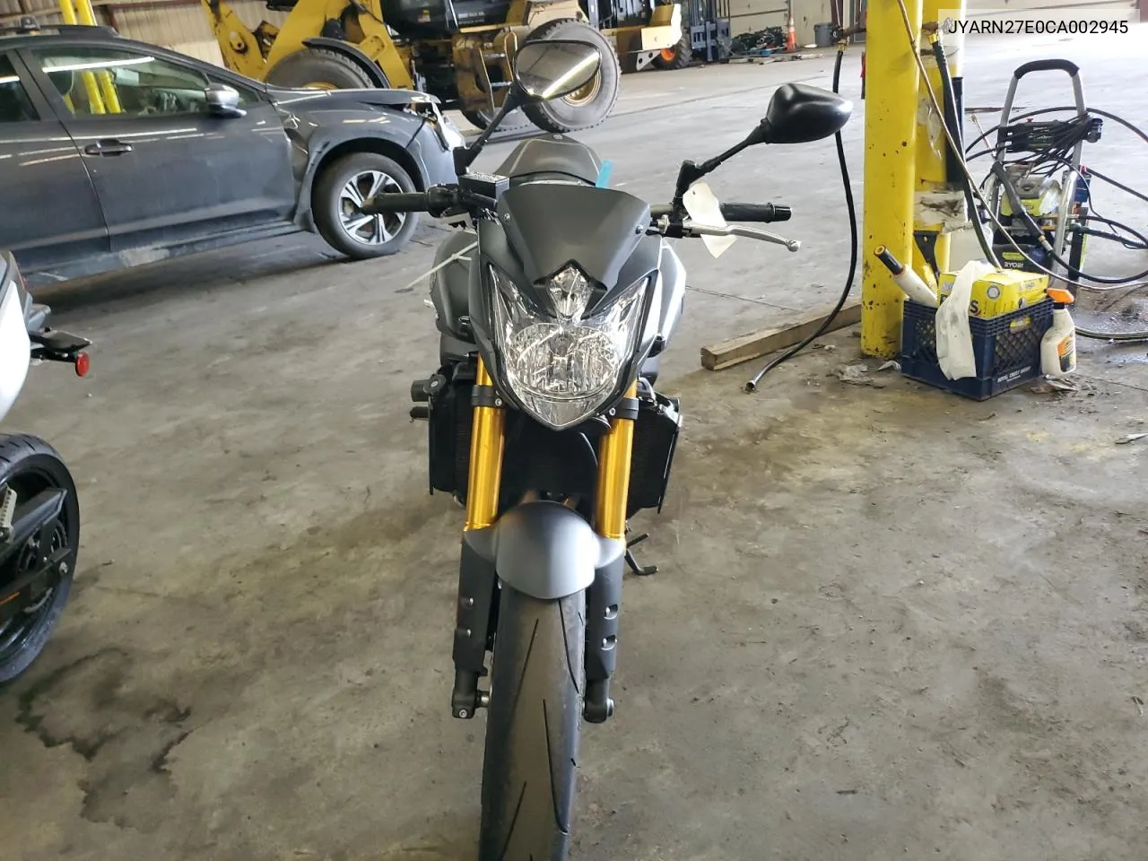 2012 Yamaha Fz8 N VIN: JYARN27E0CA002945 Lot: 70854824