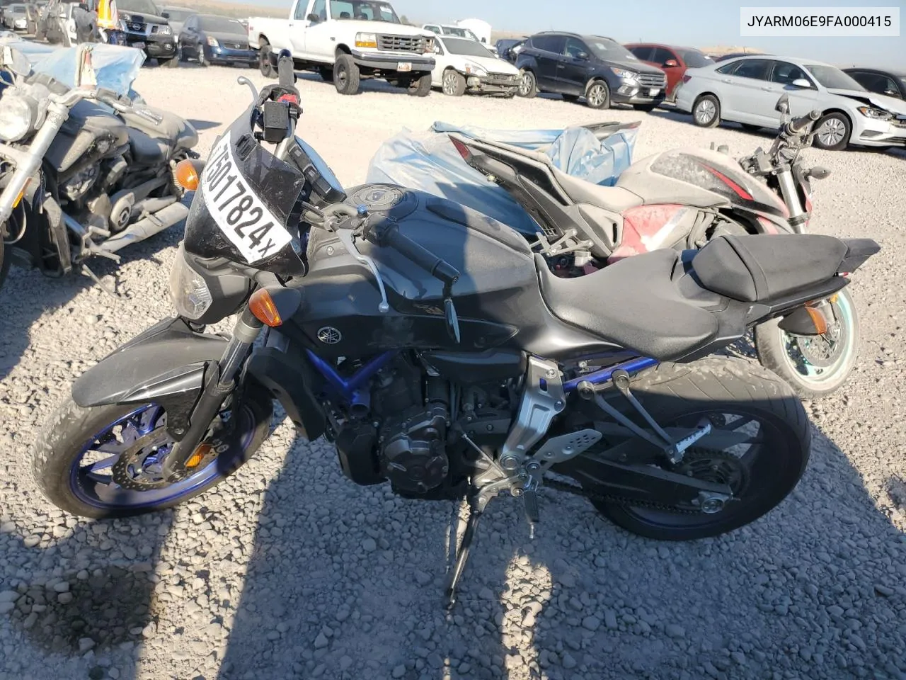 2015 Yamaha Fz07 VIN: JYARM06E9FA000415 Lot: 75017824