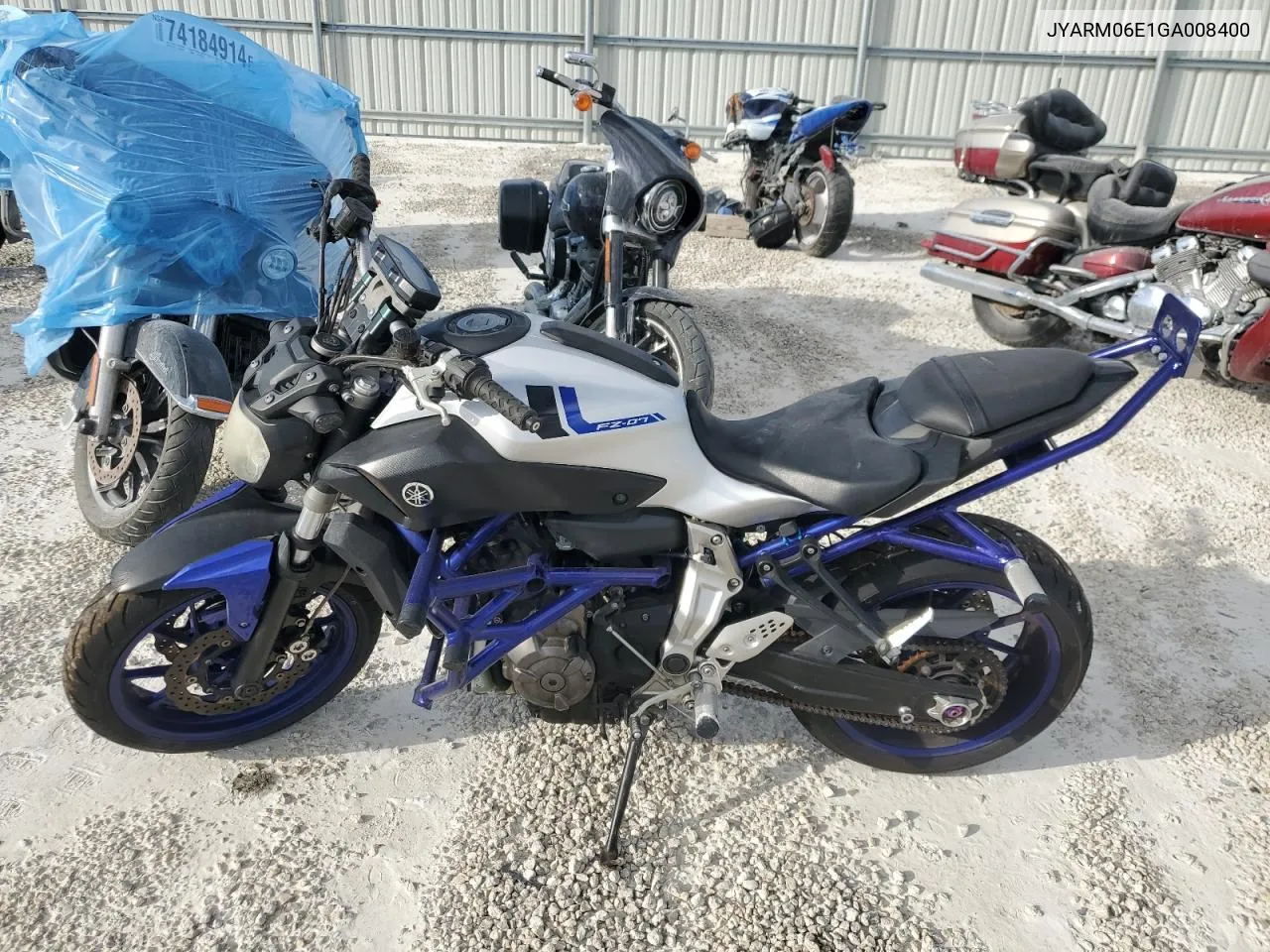 2016 Yamaha Fz07 VIN: JYARM06E1GA008400 Lot: 77250894