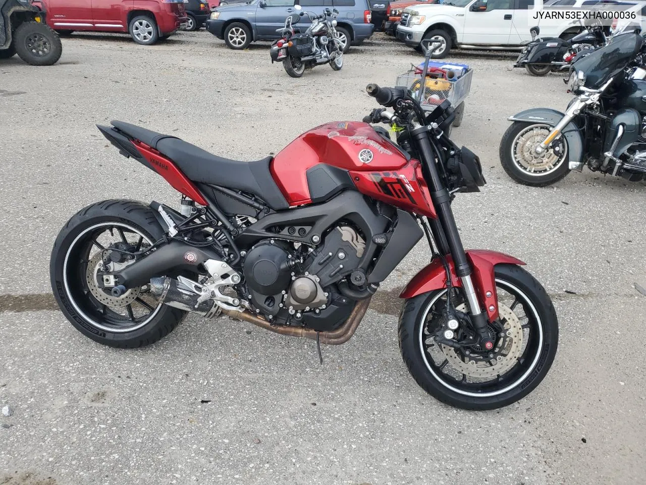 2017 Yamaha Fz09 VIN: JYARN53EXHA000036 Lot: 62675374